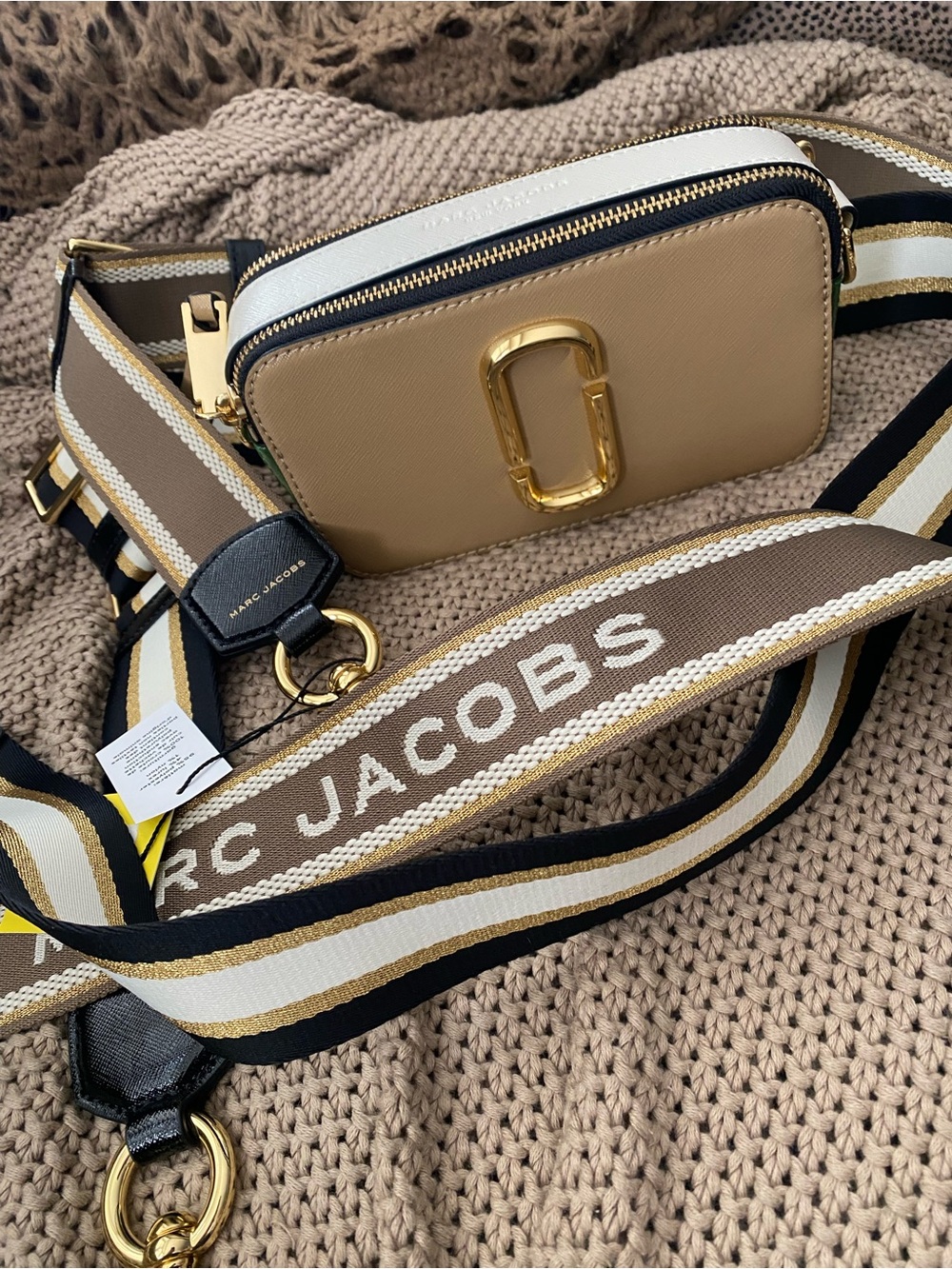 Marc Jacobs leather snap shot crossbody bag NEW NWT